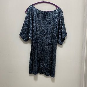 Blue Cache Sequin Dress
